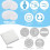 28 pezzi Portapad G Tube da 8 cm, bianco, cotone di bambù 4