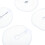 28 pezzi Portapad G Tube da 8 cm, bianco, cotone di bambù 8