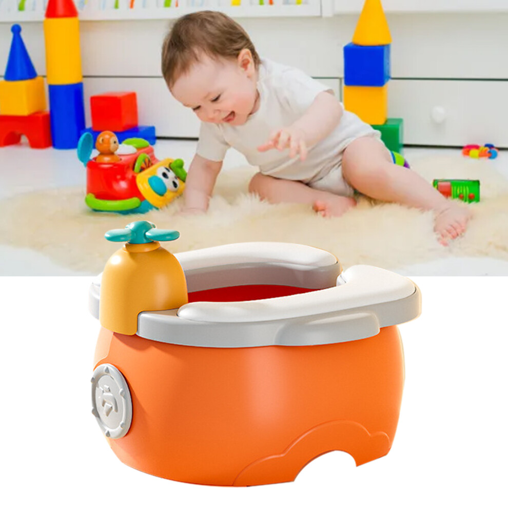 Children Folding Portable Toilet Seat Leakproof & Lightweight Orange
