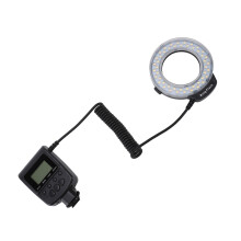 48LED Makro-Ringblitz LCD, 4x AA, 40,5–77 mm Blau