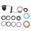LCD Makro-Ringblitzlicht 48 LEDs 9 Adapterringe 2 Farbdiffusoren 2