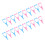 20 pezzi di scudi per mascara, 10 rosa+10 blu, 10.7x4.4cm 13