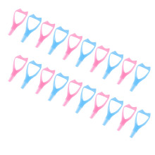 20 pezzi di scudi per mascara, 10 rosa+10 blu, 10.7x4.4cm