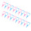 20 pezzi di scudi per mascara, 10 rosa+10 blu, 10.7x4.4cm 1
