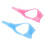 20 pezzi di scudi per mascara, 10 rosa+10 blu, 10.7x4.4cm 10