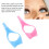 20 pezzi di scudi per mascara, 10 rosa+10 blu, 10.7x4.4cm 4