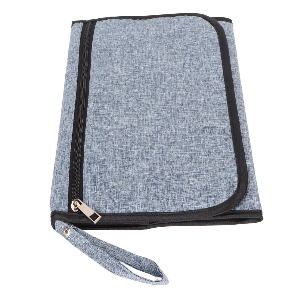 Travel Baby Changing Mat with Waterproof Storage Bag for Newborn & Toddler Use