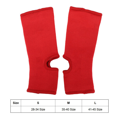 Breathable Ankle Brace Socks, Comfortable Compression Sleeve for Sports Red S 1