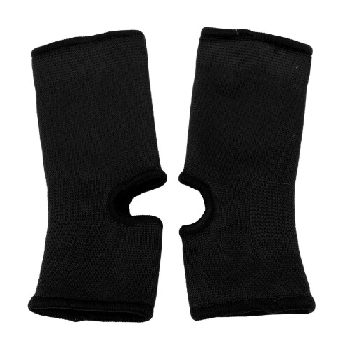 Breathable Ankle Brace Socks, Cotton & Polyester, M, Black