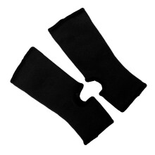 1 paire de chaussettes de cheville noires avec attelle taille L respirantes