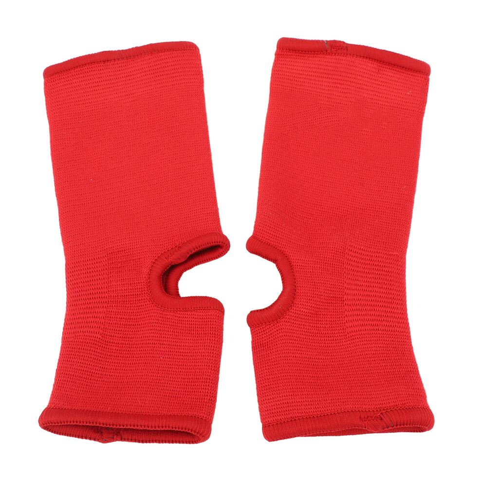 Red Ankle Brace Socks, Breathable, Flexible, Compression Sleeve, L