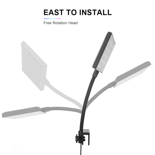 CT-88A 12 W 14,7  12,8  8 cm Éclairage LED d'aquarium noir 1