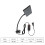 CT-88A 12 W 14,7  12,8  8 cm Éclairage LED d'aquarium noir 3