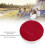 Taburete inflable flocado rojo 62x62x31cm 208g 6