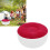 Taburete inflable flocado rojo 62x62x31cm 208g 1