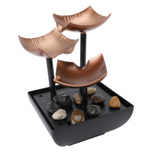 Fontaine d'eau de table 495 g 14 x 14 x 20,7 cm Jaune