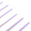 Set di 10 pennelli da trucco - setole in nylon viola 11