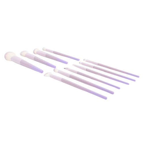 Set di 10 pennelli da trucco - setole in nylon viola