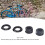 2 pezzi di dado del mozzo in alluminio M10xP1.0 nero per bici 5