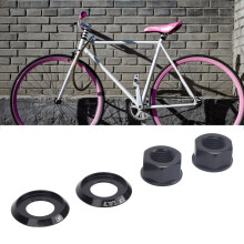 2 pezzi di dado del mozzo in alluminio M10xP1.0 nero per bici