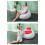 Inflatable PVC Flocking Heart-Shaped Sofa 110x110x70cm Red 11
