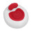 Inflatable PVC Flocking Heart-Shaped Sofa 110x110x70cm Red 16