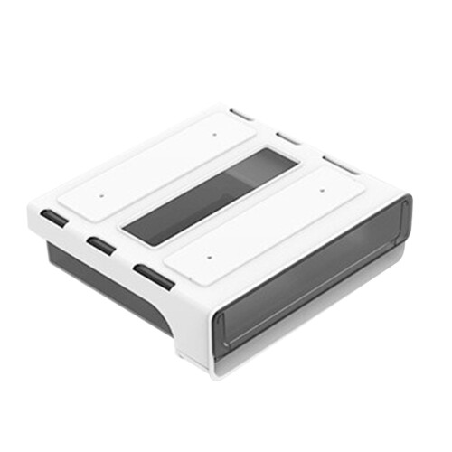 Large Under Desk Storage Box Plastic Concealed Shelf Organizer 17cm