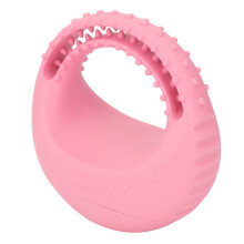 Disco volante per cani in TPR rosa 14x14x8.5cm resistente alla masticazione