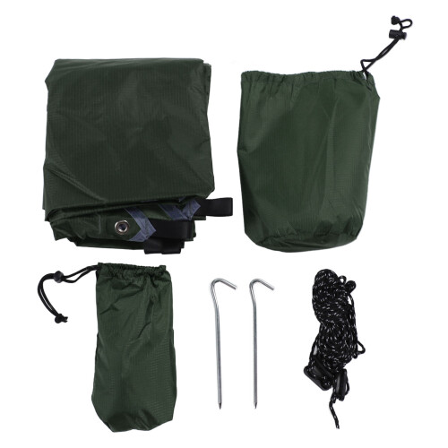 Multifunctional Camping Canopy 360x290cm Waterproof Od Green 2