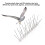 12 ensembles de pics anti-oiseaux base 25 cm pointe 11 cm inox 7