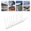12 ensembles de pics anti-oiseaux base 25 cm pointe 11 cm inox 15
