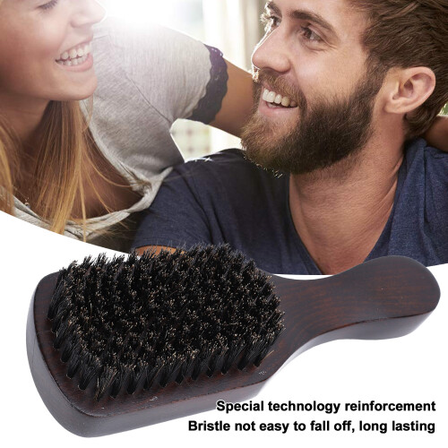 Cepillo para barba con mango ergonómico - Cerdas de fibra compuesta 2