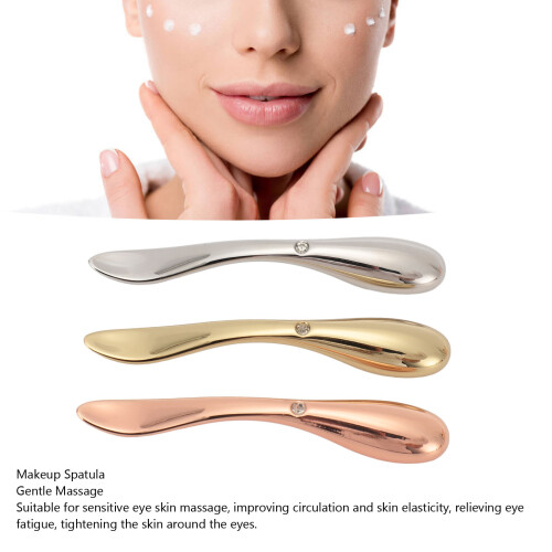 3 Stück Zinklegierungs-Make-up-Spatel Augencreme-Spatel 2