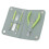 Kit de coupe-ongles en acier inoxydable vert, portable 1