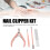 Nagelknipser-Set - Rosa, Edelstahl, PU 7