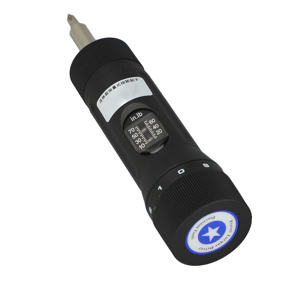 Adjustable Torsion Screwdriver 10â70 inâlb 1/4in Drive Aluminum-image-OPC-PJDGTRT-NEW