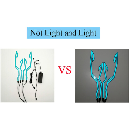 4-in-1 LED Light Strip for Helmets, 32.5CM PVC, Waterproof 2