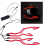 4-in-1 LED Light Strip for Helmets, 32.5CM PVC, Waterproof 2