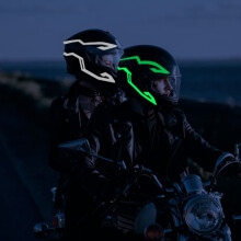 4-in-1 LED Light Strip for Helmets, 32.5CM PVC, Waterproof