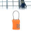 TSA 3-stelliges Vorhängeschloss, ABS+Edelstahl, orange 14