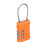 TSA 3-stelliges Vorhängeschloss, ABS+Edelstahl, orange 16