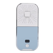 Faltbarer Halskettenventilator 3000mAh Blau-Weiß Kompakt