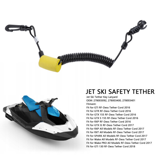Cordino di sicurezza per Jet Ski 278003092/400/401 Schiuma+ABS 2
