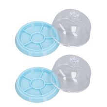 2 piezas de cubierta antipolvo para piezas de reloj, 6 ranuras, 10 cm