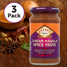 Patak's Garam Masala Paste Hot 283g (Pack of 3) | Authentic Indian Curry Paste