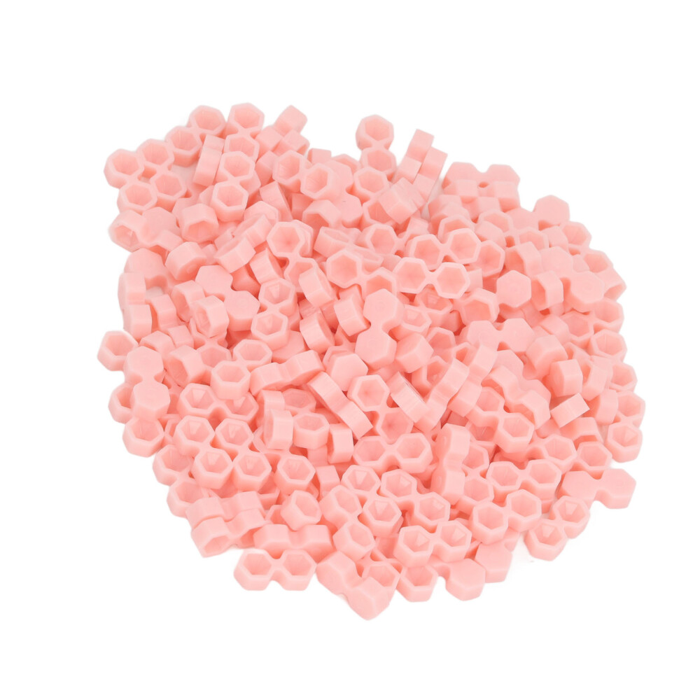 Pink 200Pcs Disposable Eyelash Extension Glue Rings, 1.3Cm