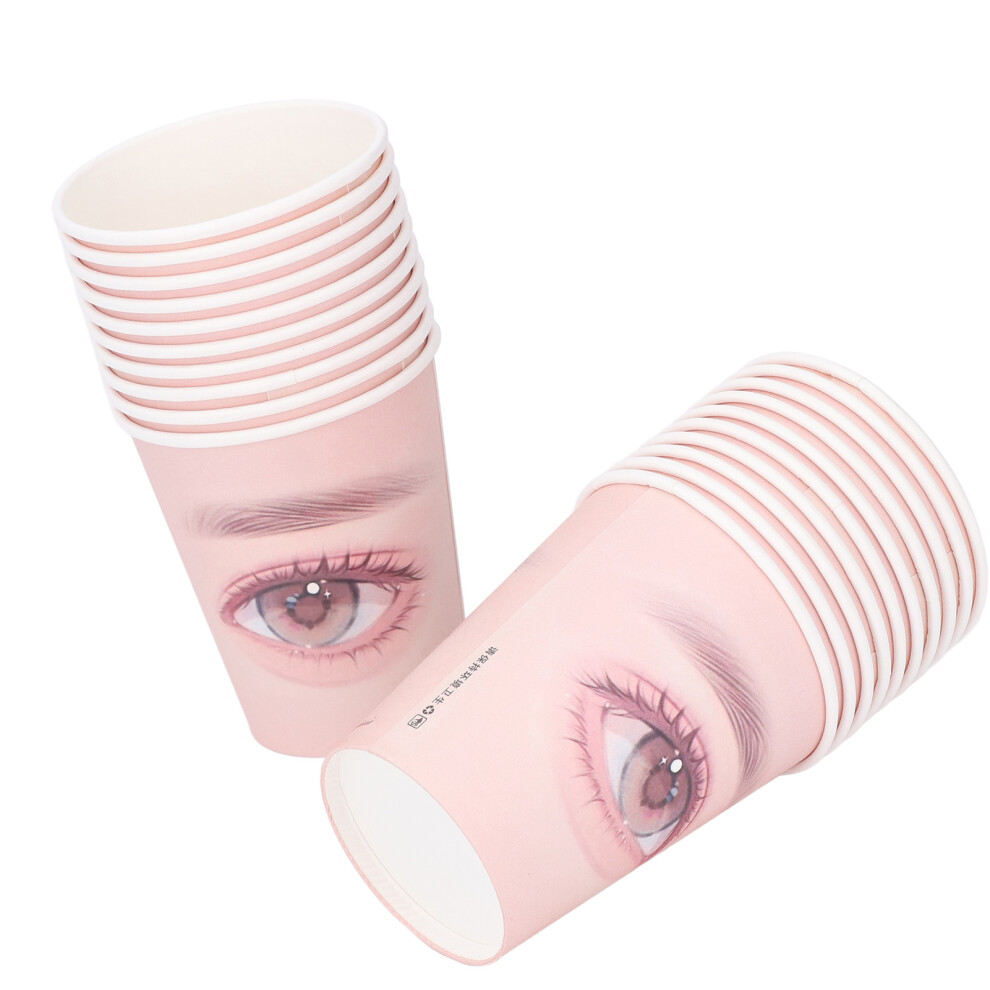 20pcs Disposable Lash Extension Practice Paper Cups for Beginners