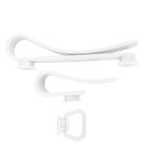 3 Stück Strandtaschenhaken S/M/L Weiß ABS 9,9/5,9/2,0 cm