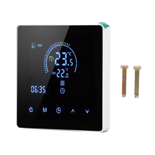 3A Smart Thermostat LCD Touch Screen WiFi 90V-240V 4500W White 2