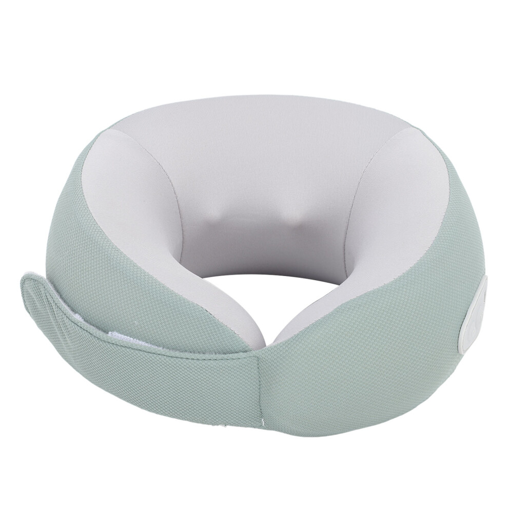 Portable Green Neck Massager with Heating, Memory Foam, 1200mAh Battery
